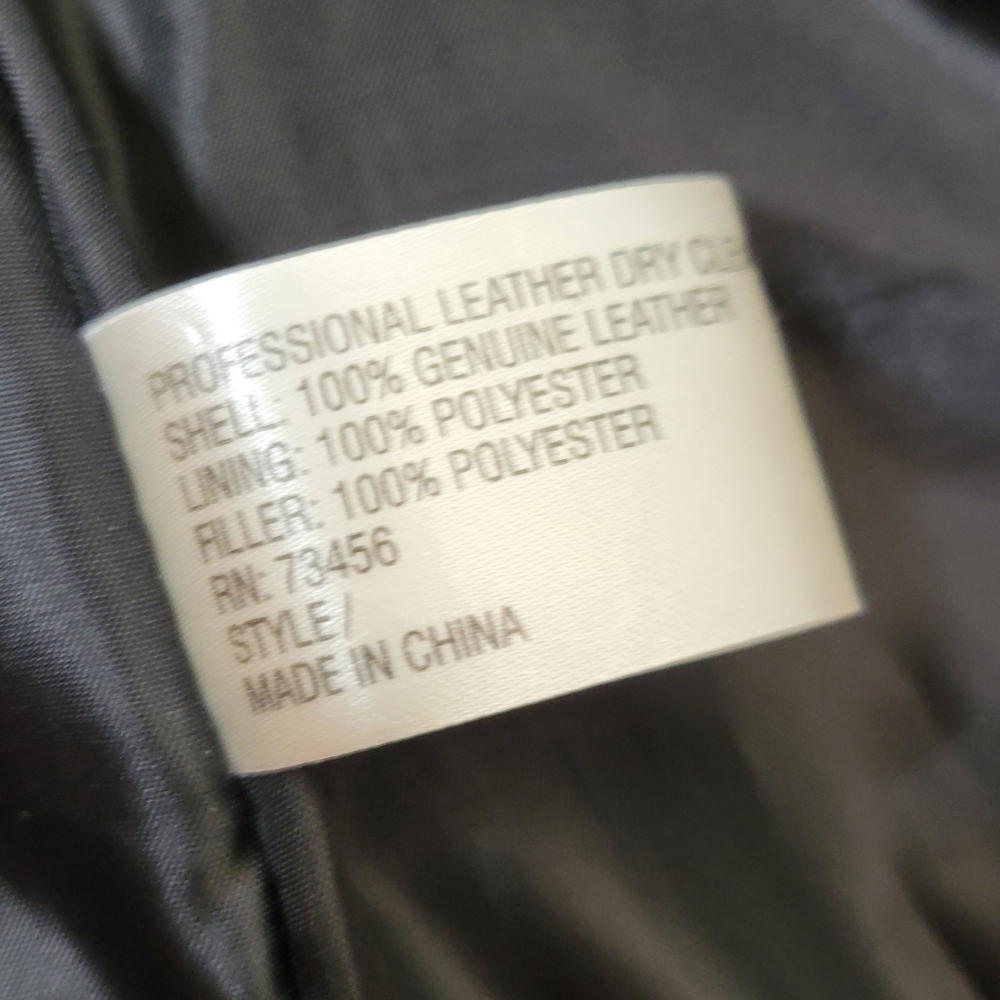 Marc Mattis Black Leather Jacket Size XL Coat - Picture 15 of 15